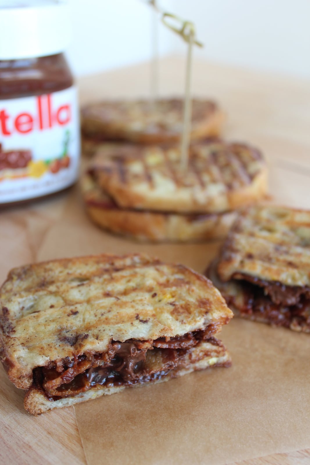 Nutella Bacon French Toast Panini