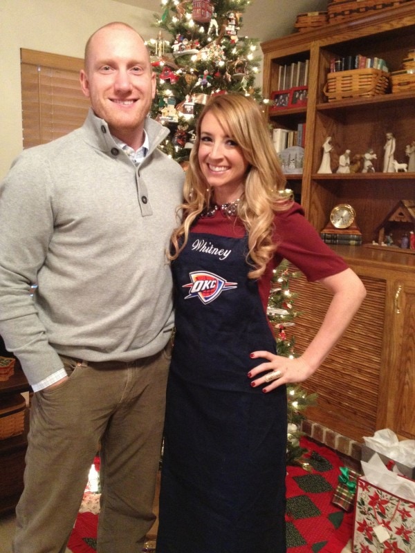 oklahoma city thunder apron, oklahoma city thunder apparel, thunder apron, nba okc apron, thunder apparel, whitney bond, okc thunder