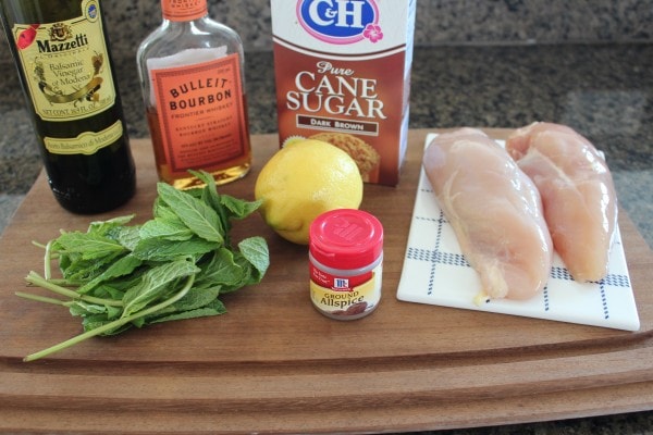 Mint Julep Chicken Skewer Ingredients