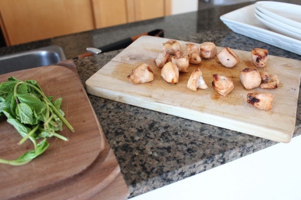 Grilled Bourbon Mint Chicken