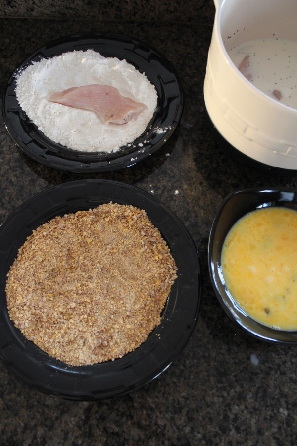 Honey Bunches of Oats Crusted Oven Baked Chicken Strips