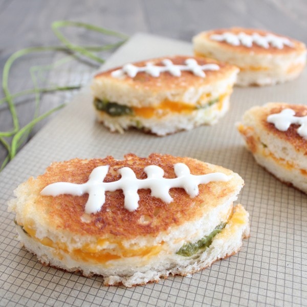 Football Grilled Cheese Sandwiches