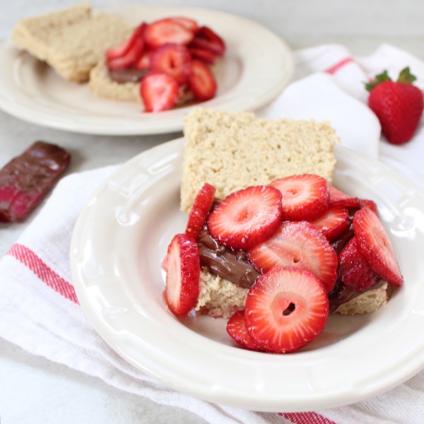 Gluten Free Nutella Strawberry Shortcakes