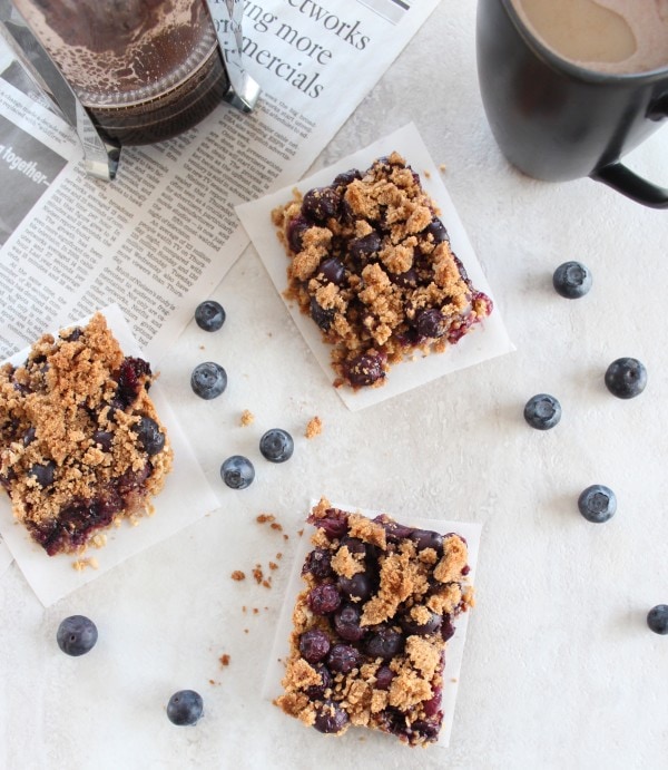 Gluten Free Blueberry Oat Bars