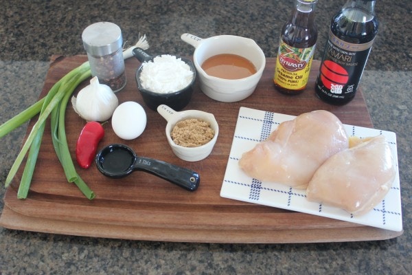 Gluten Free Honey Chicken Ingredients