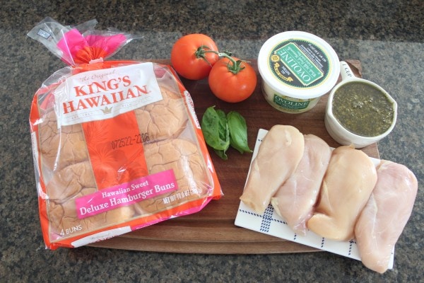 Caprese Grilled Chicken Sandwich Ingredients