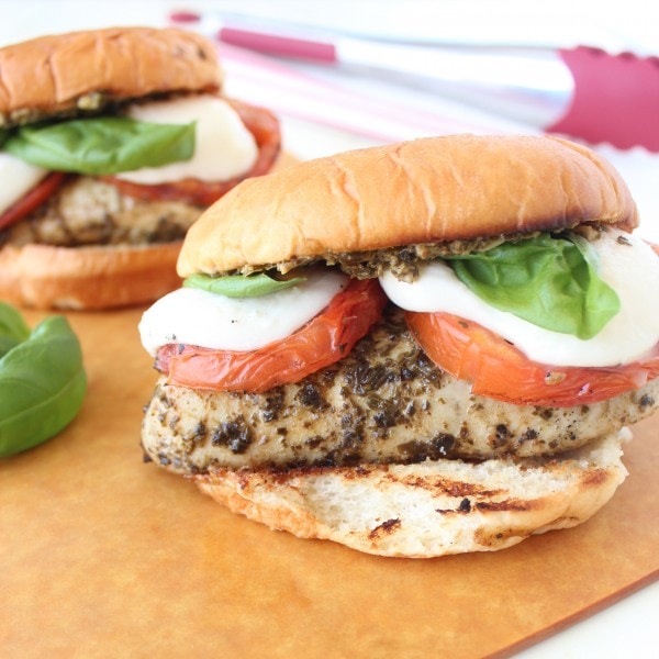 Caprese Grilled Chicken Sandwich Recipe