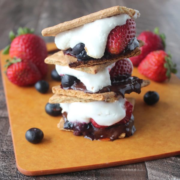 Grilled Berry S'Mores