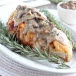 Roasted Turkey Breast with Blue Cheese Mushroom Gravy