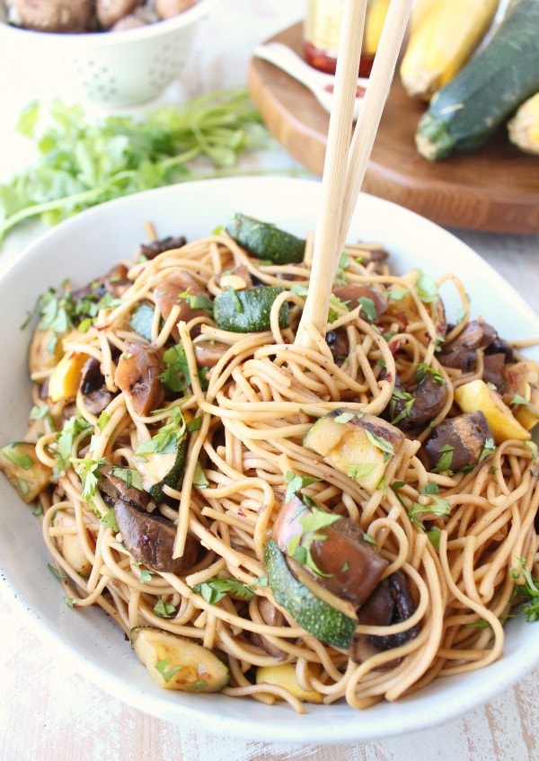 Grilled Vegetable Lo Mein Recipe - WhitneyBond.com