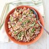 Farro with Prosciutto, Pine Nuts & Provolone