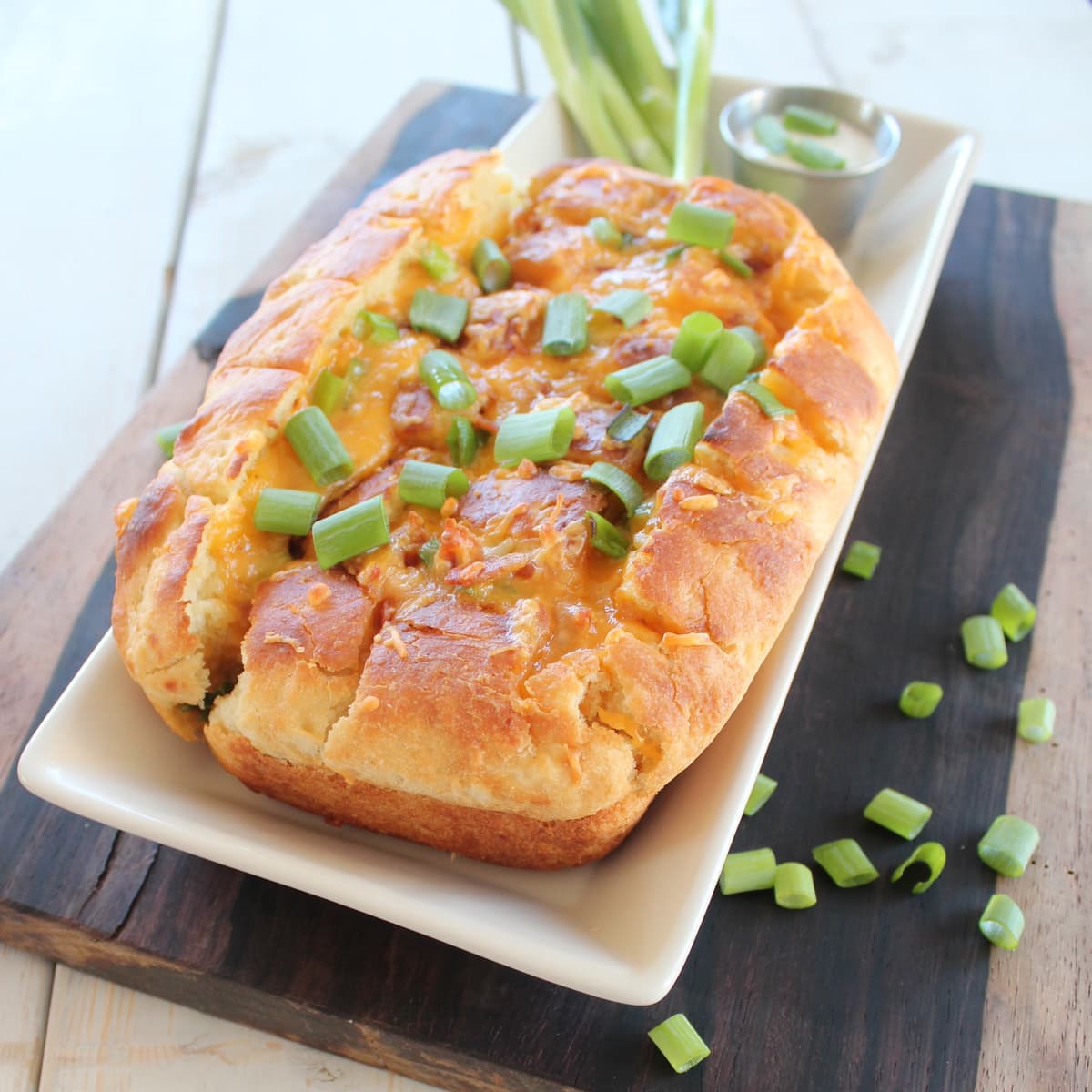 Cheesy Loaded Potato Bread