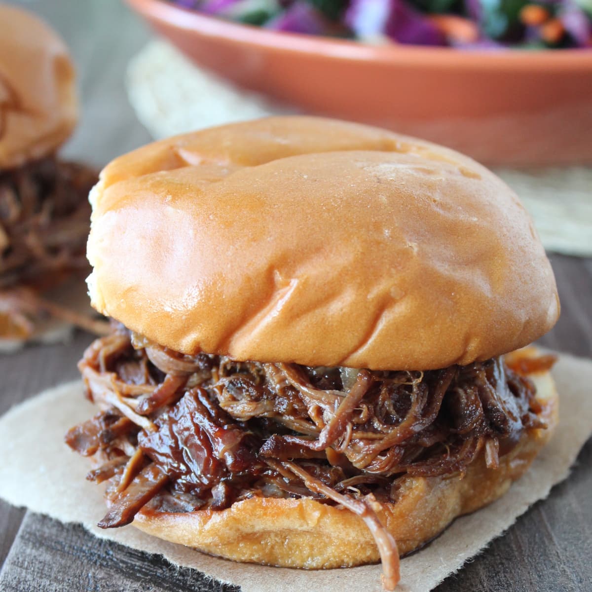 smoked brisket sandwich