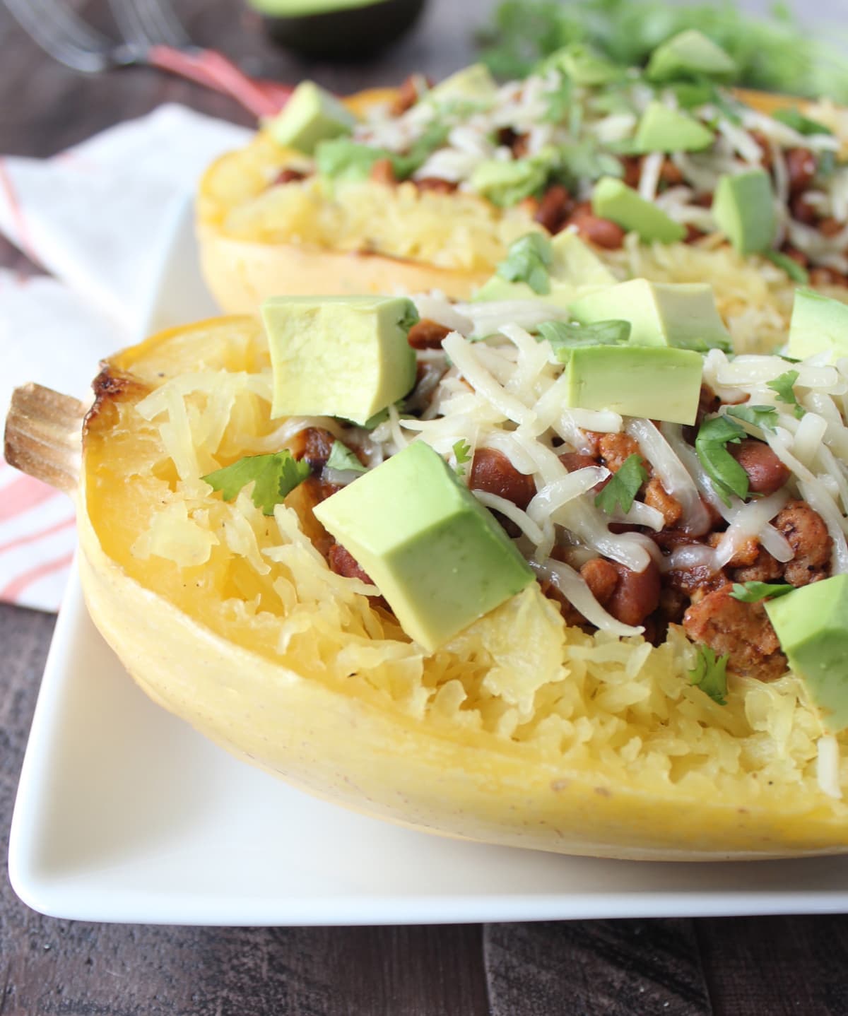 Chile-Lime Turkey & Spaghetti Squash Meal-Prep Bowls