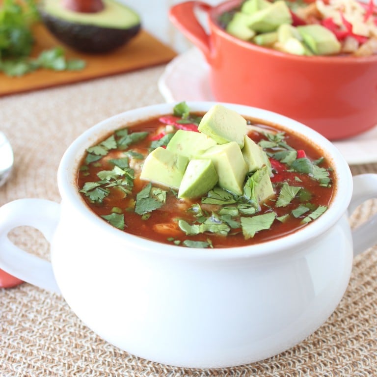 Smoked Chicken Tortilla Soup with Chipotle - Vindulge