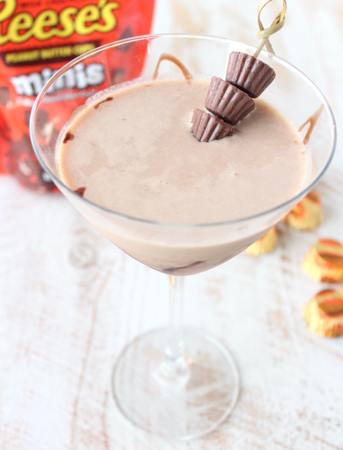 Peanut Butter Cup Martini - Queen Bee Mixology