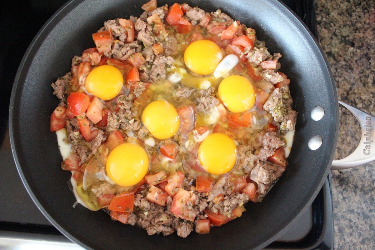 Italian Turkey & Egg Breakfast Skillet 