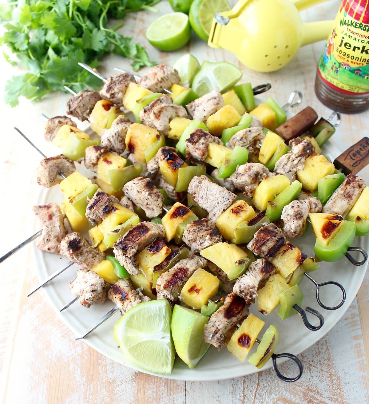 Jerk chicken outlet kebabs