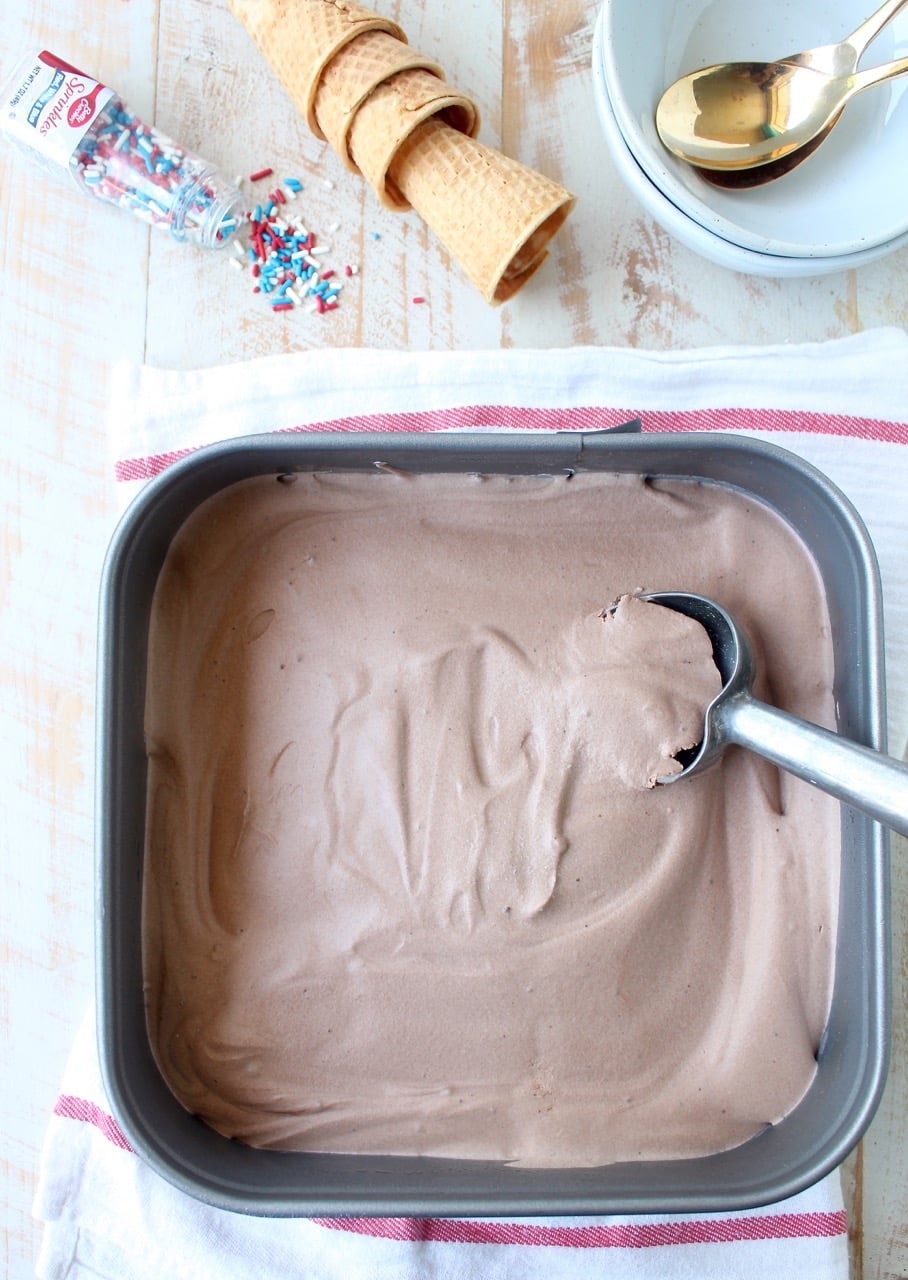 No Churn Homemade Chocolate Ice Cream