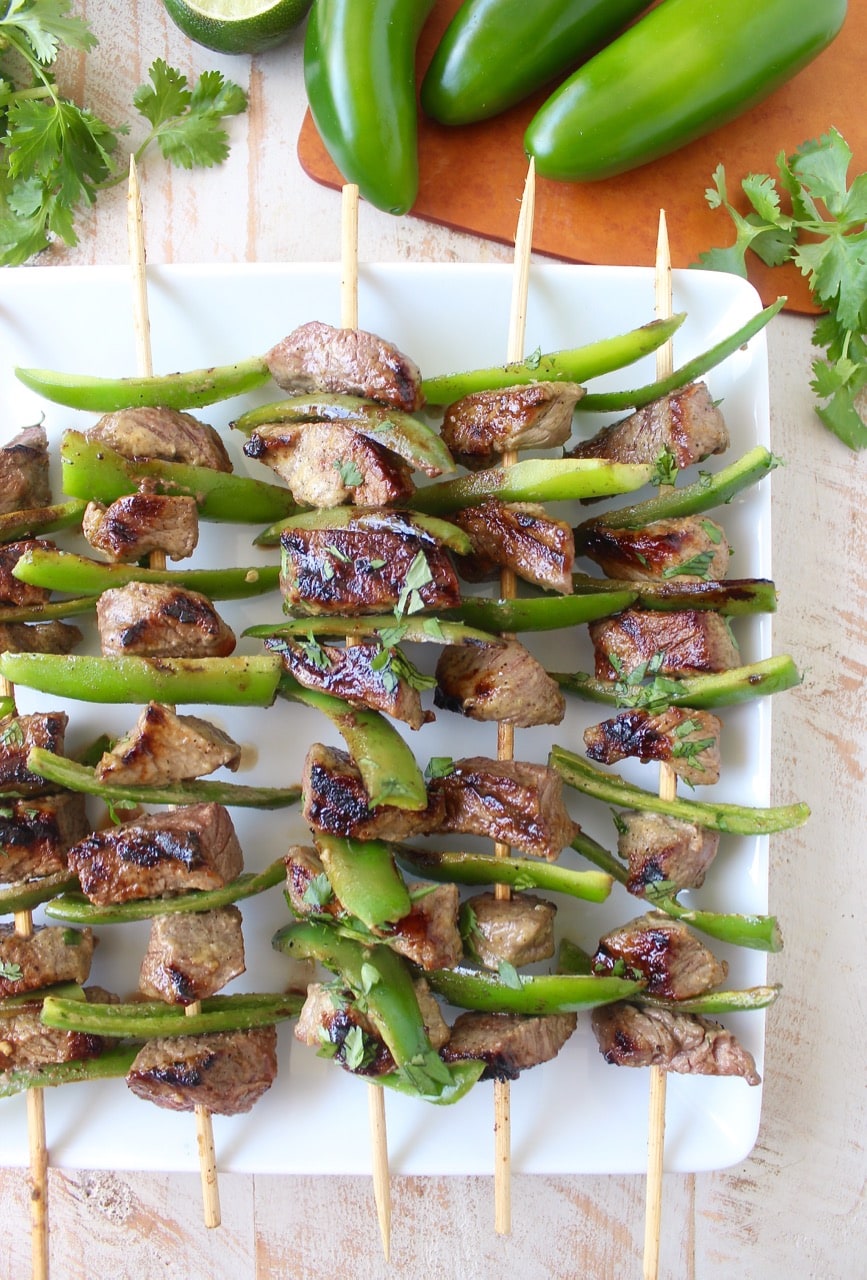 Weber Garlic Jalapeno Steak Kabobs with Tones Cajun Grilled