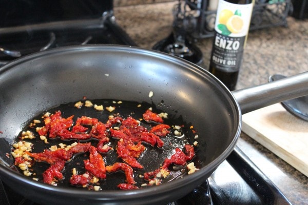 Sautéed Garlic, Red Pepper and Sun Dried Tomatoes