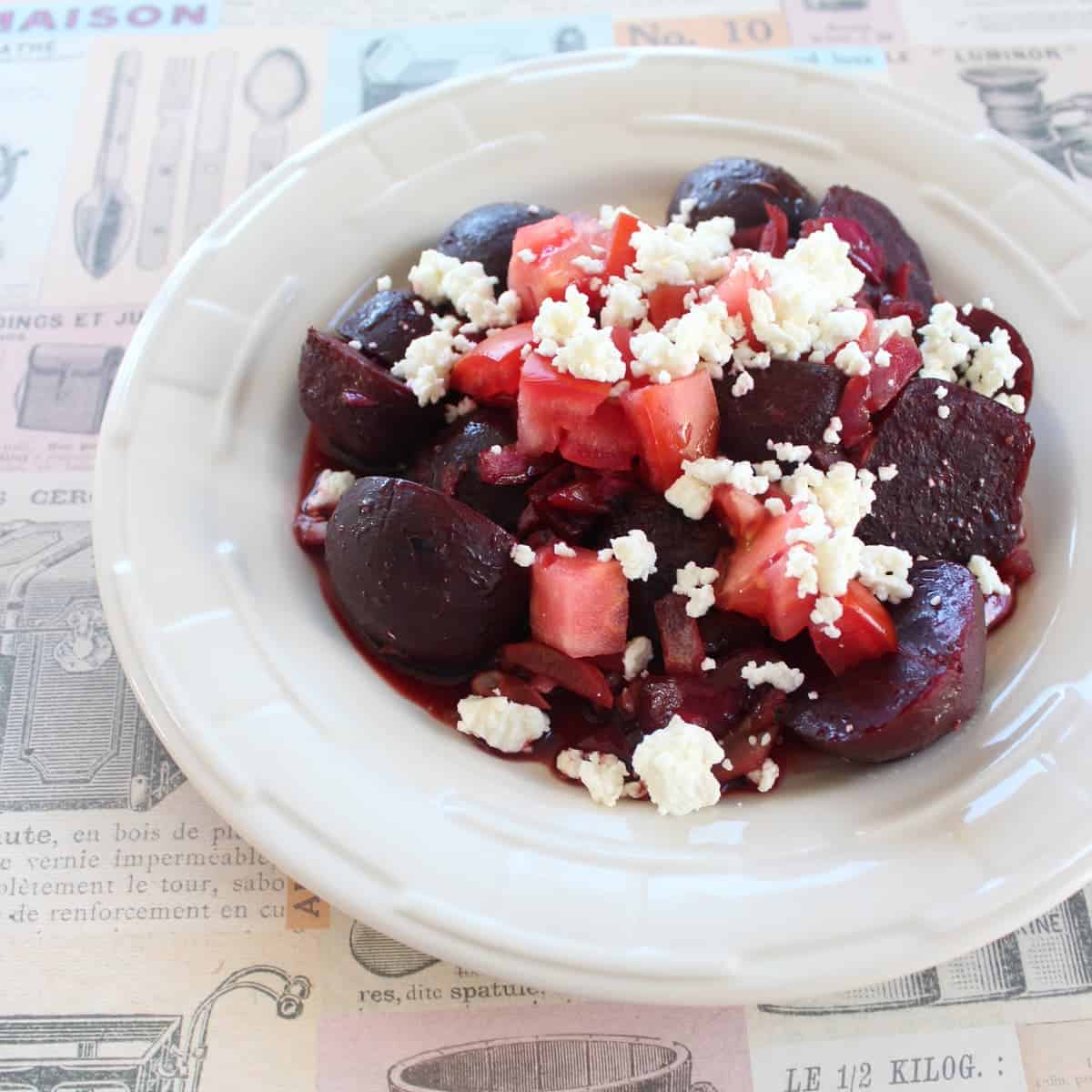Caramelized Beet & Feta Cheese Salad Recipe