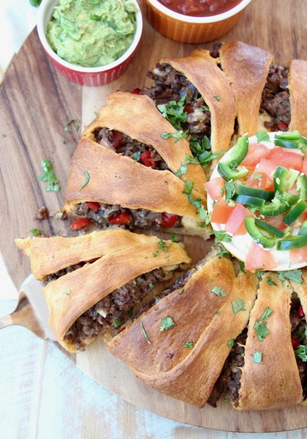 Easy Taco Ring Recipe with Crescent Rolls