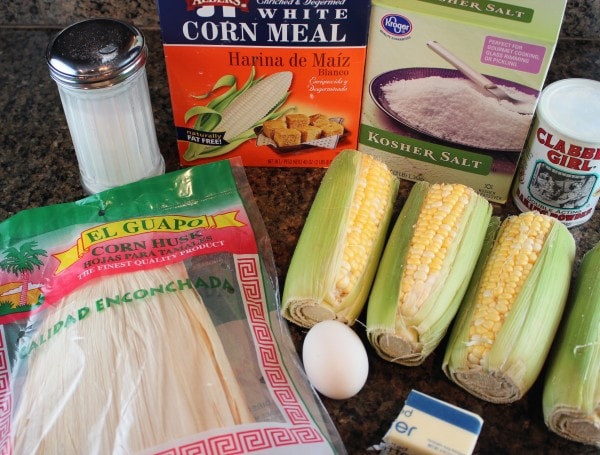 Sweet Corn Tamale Ingredients