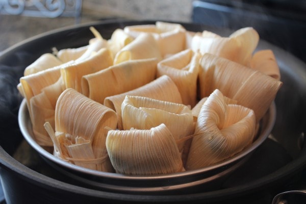 Steaming Tamales