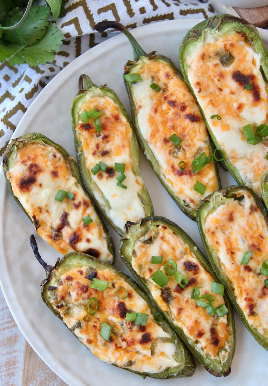 cooked jalapeno poppers on plate