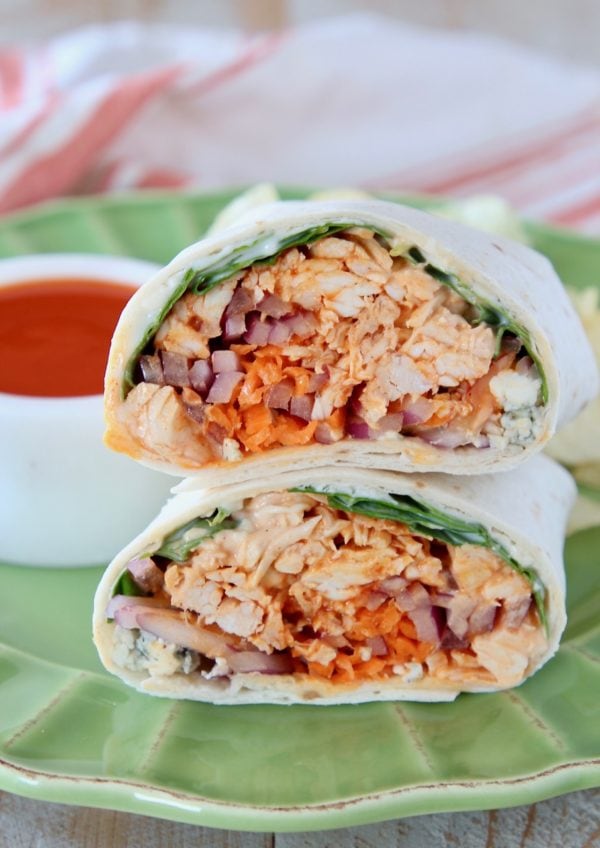 Easy Buffalo Chicken Wrap Recipe - WhitneyBond.com