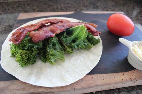 Bacon and Kale Wrap
