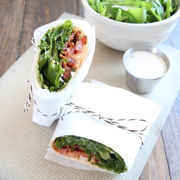 Kale Bacon Caesar Wrap