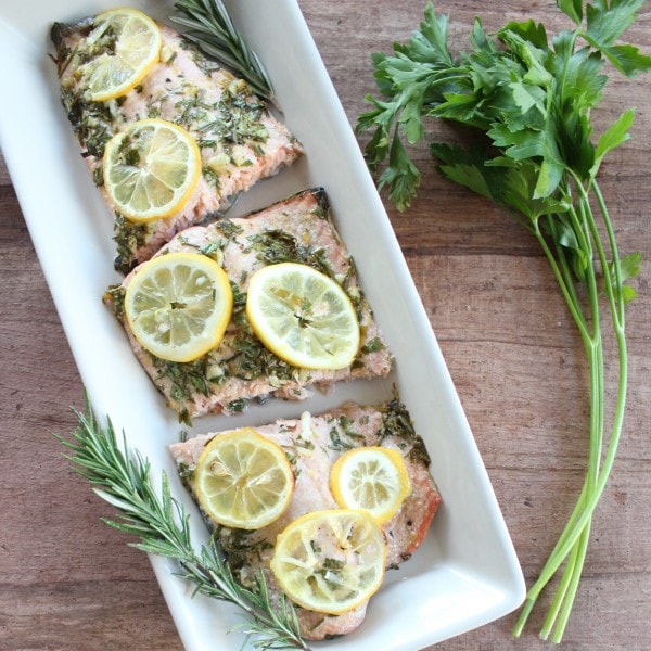 Healthy Lemon Herb Salmon