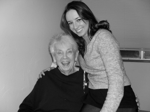 Whitney Bond with her Grandma Meme in 2010
