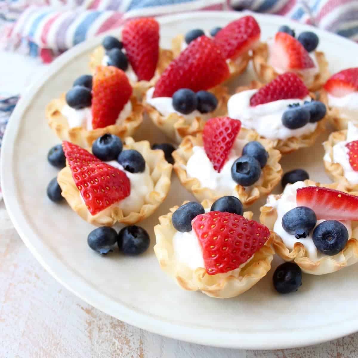 Blueberry Cheesecake Filo Cups Recipe