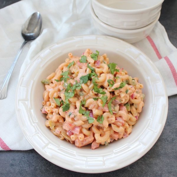 Spicy Buffalo Macaroni Salad