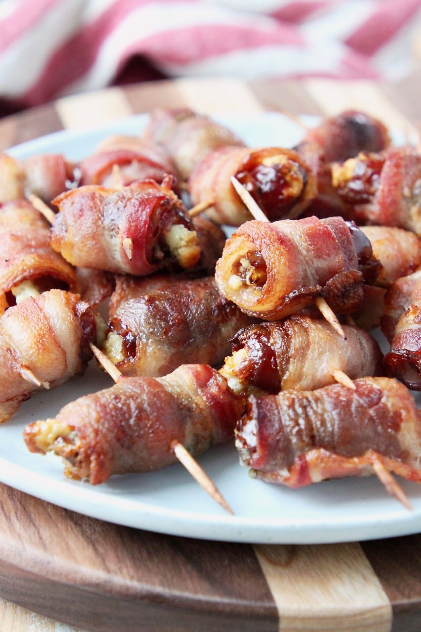 Bacon Wrapped Dates - Easy 3 Ingredient Recipe | WhitneyBond.com