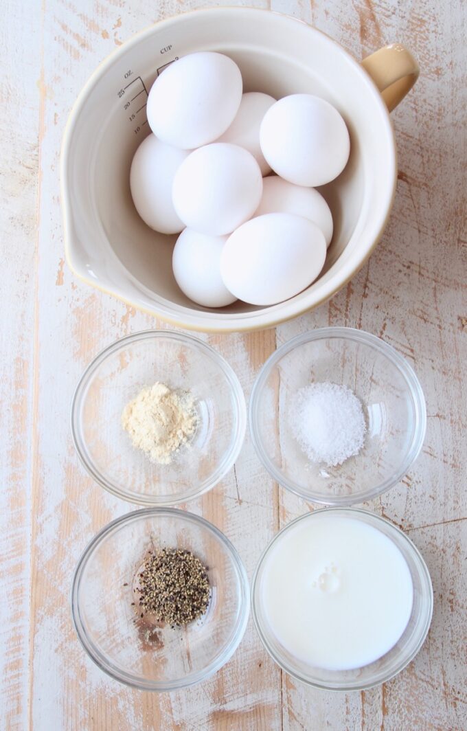 ingredients for egg muffins