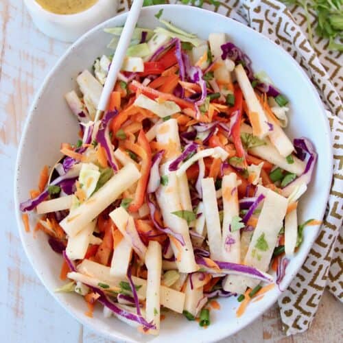 Jicama Slaw Recipe with Vinegar Slaw Dressing