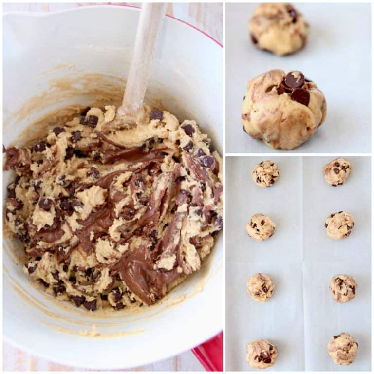 Soft & Chewy Nutella Chocolate Chip Cookies Recipe