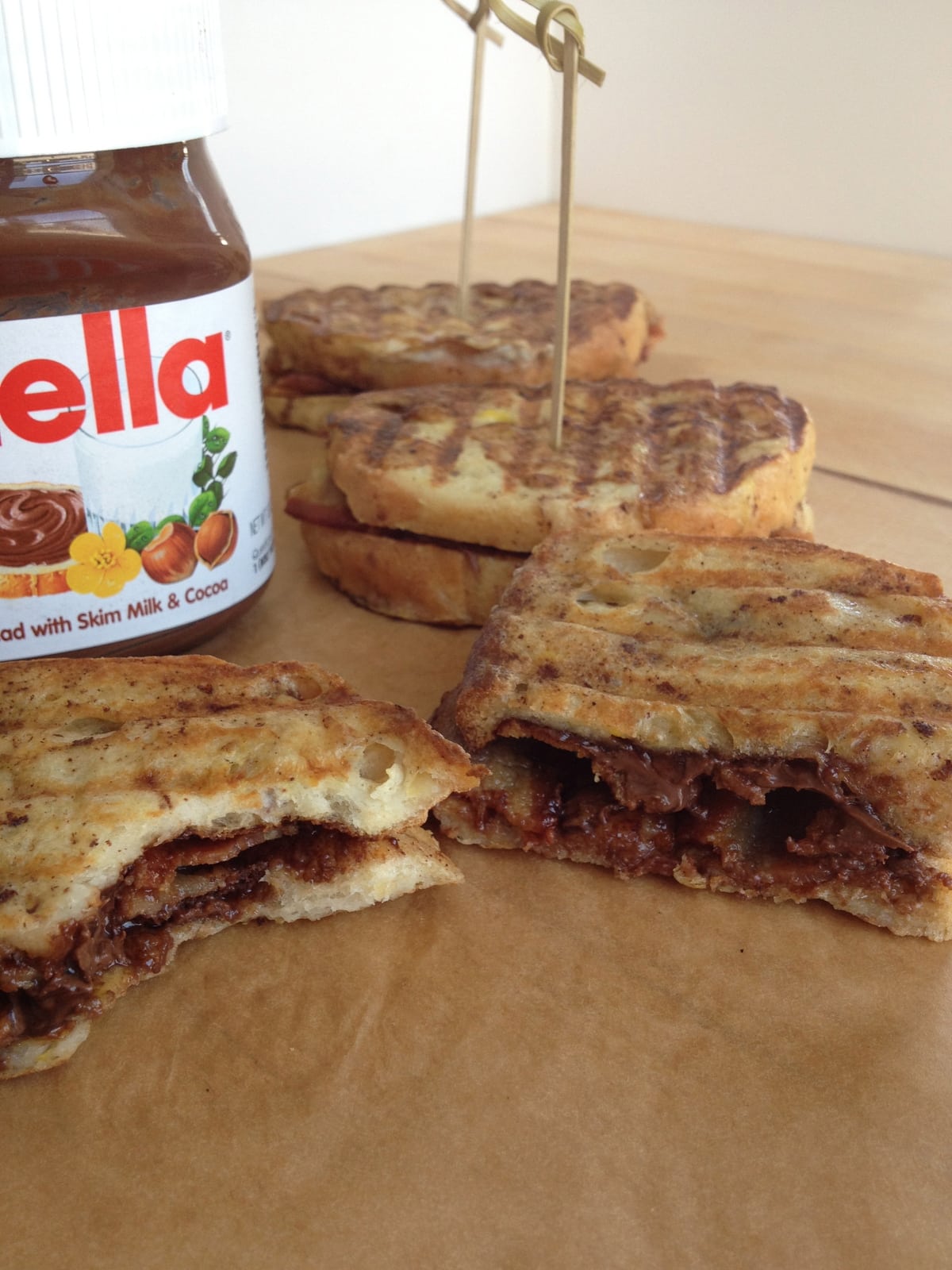 Nutella, Banana & Choc Chip Toastie