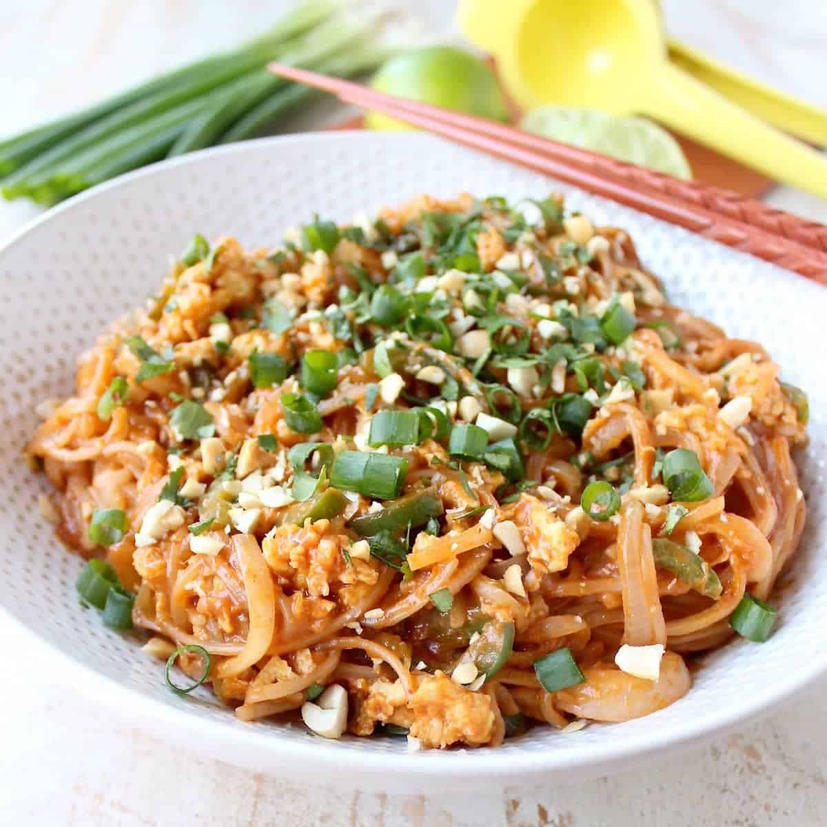 Pad Thai Recipe: Vegetarian & Gluten Free - WhitneyBond.com