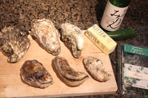 Ingredients for Grilled Oysters