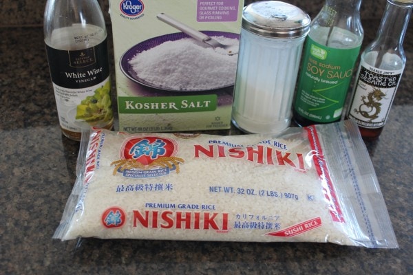 Homemade Sushi Rice Ingredients