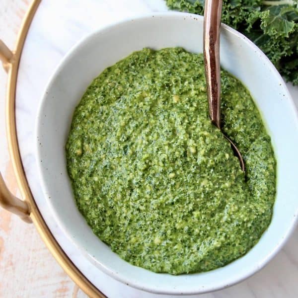 Kale Pesto - Easy 5 Minute Recipe | WhitneyBond.com