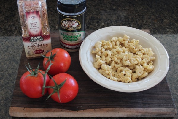 Mac and Cheese Stuffed Tomato Ingredients