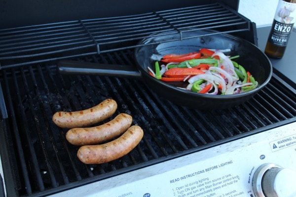 Grilled Sausage and Peppers