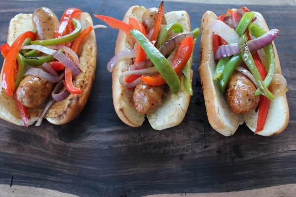 Grilled Italian Sausage and Peppers