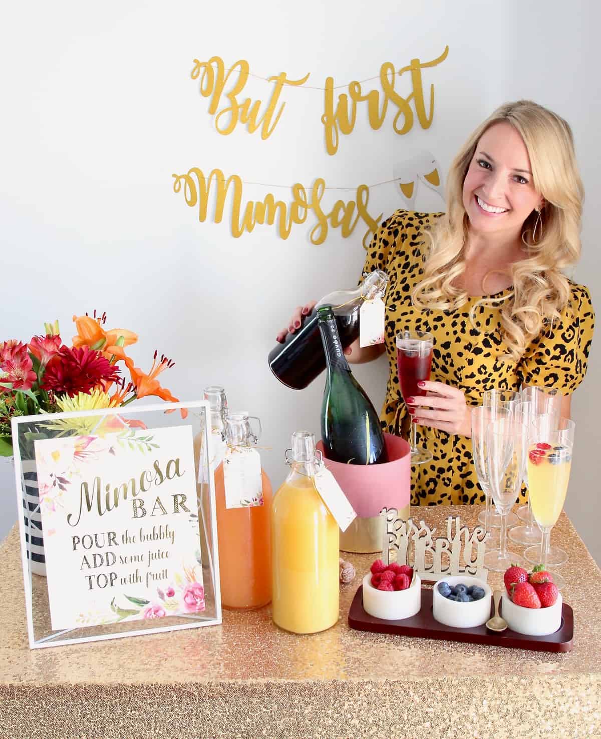 How to Set Up a Mimosa Bar